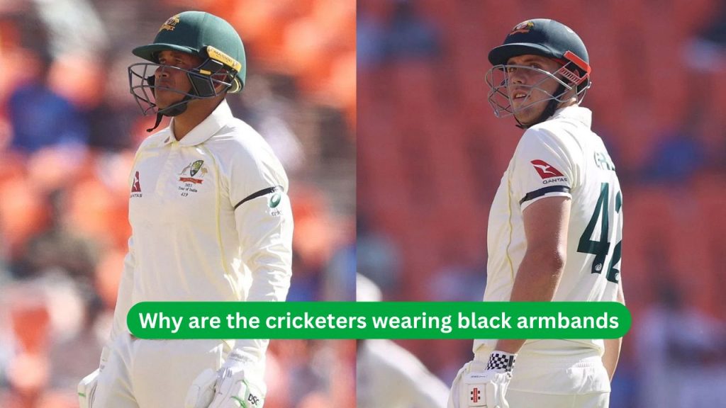 why are the cricketers wearing black armbands