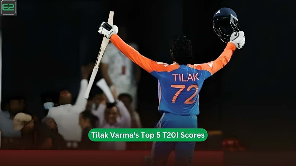 Tilak Varma's Top 5 T20I Scores