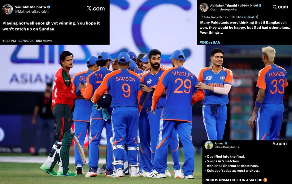 Asia Cup 2025: "Surya Army Roars" – Fans Celebrate as India Defeat Bangladesh to Secure Final Spot